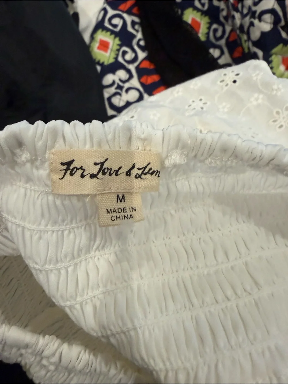 For Love & Lemons White Asymmetrical Eyelet Ruffle Mini Skirt